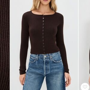 Reformation Meadow Regenerative Merino Cardigan